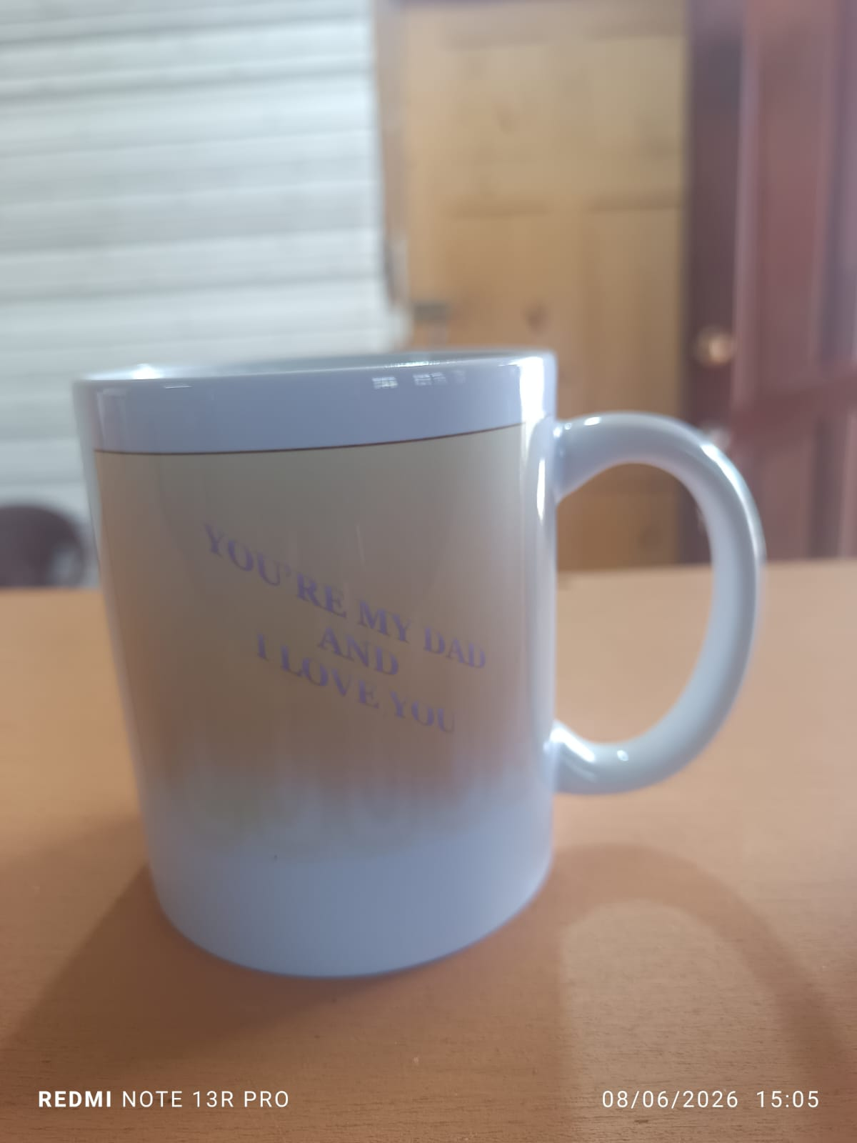 Custom Father’s Day mug — “You’re my dad and I love you”